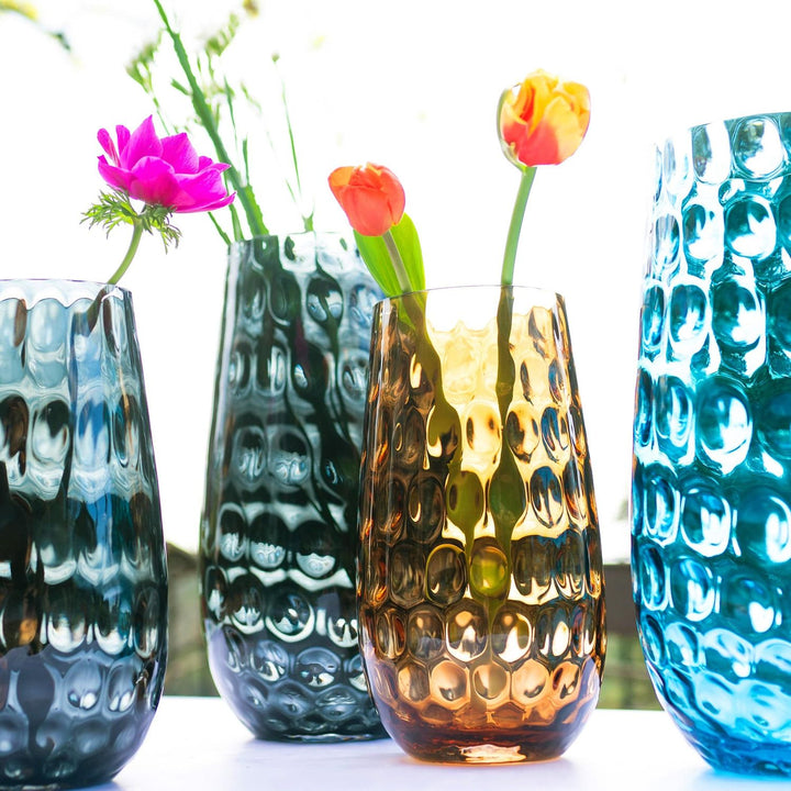 Bolla Glass Pebbled Vase