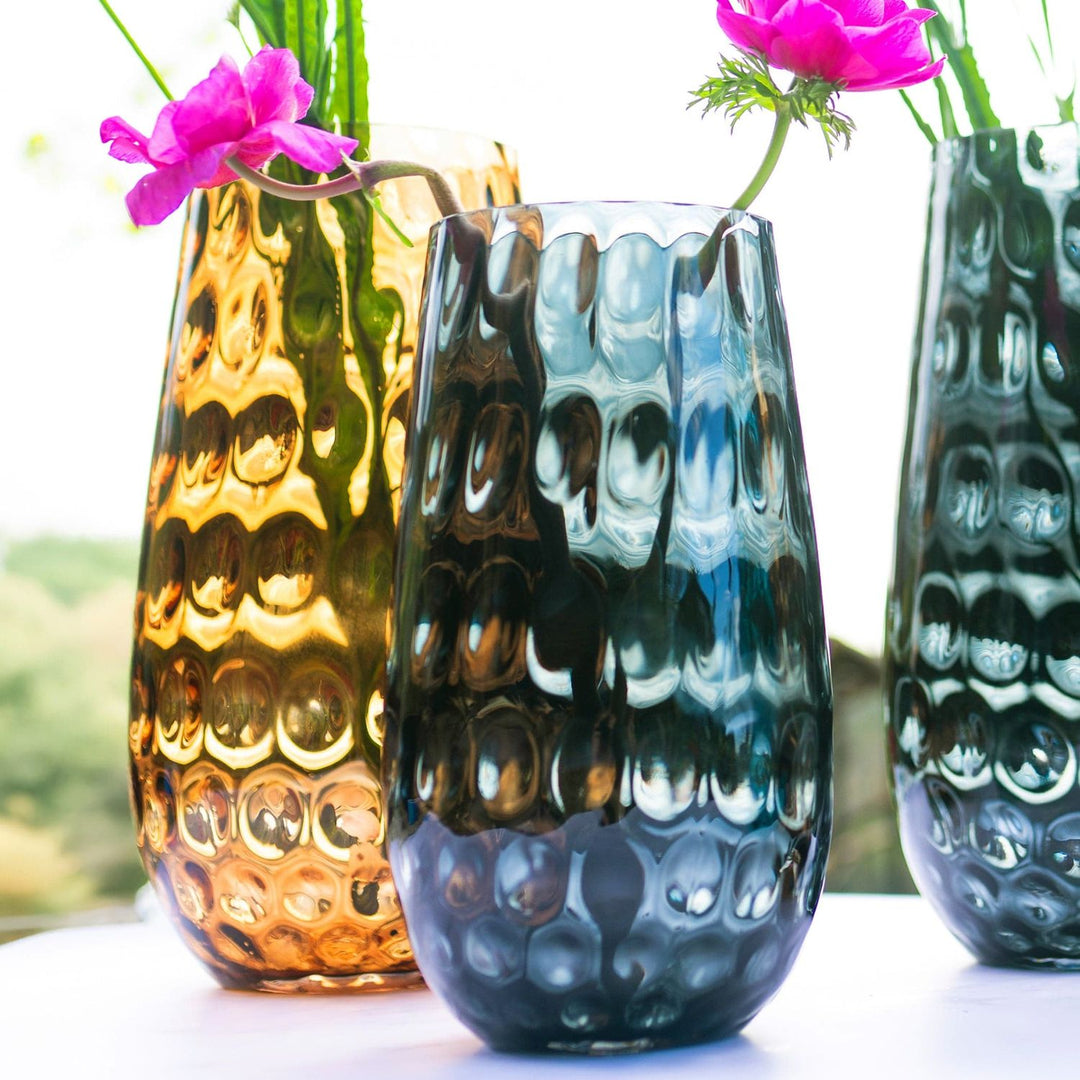 Bolla Glass Pebbled Vase