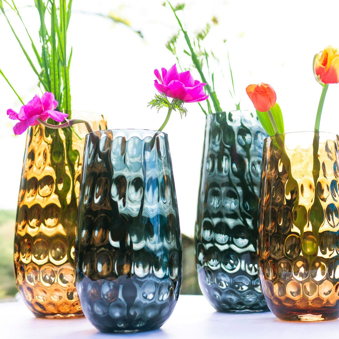 Bolla Glass Pebbled Vase