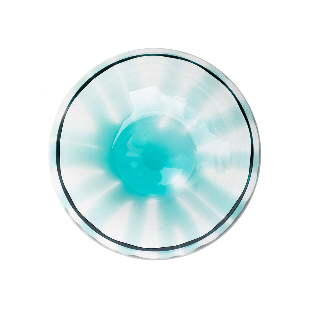 Bolla Glass Pleated Centerpiece