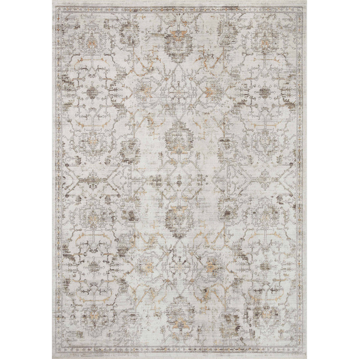 Loloi Bonney Ivory / Dove 18" x 18" Sample Rug