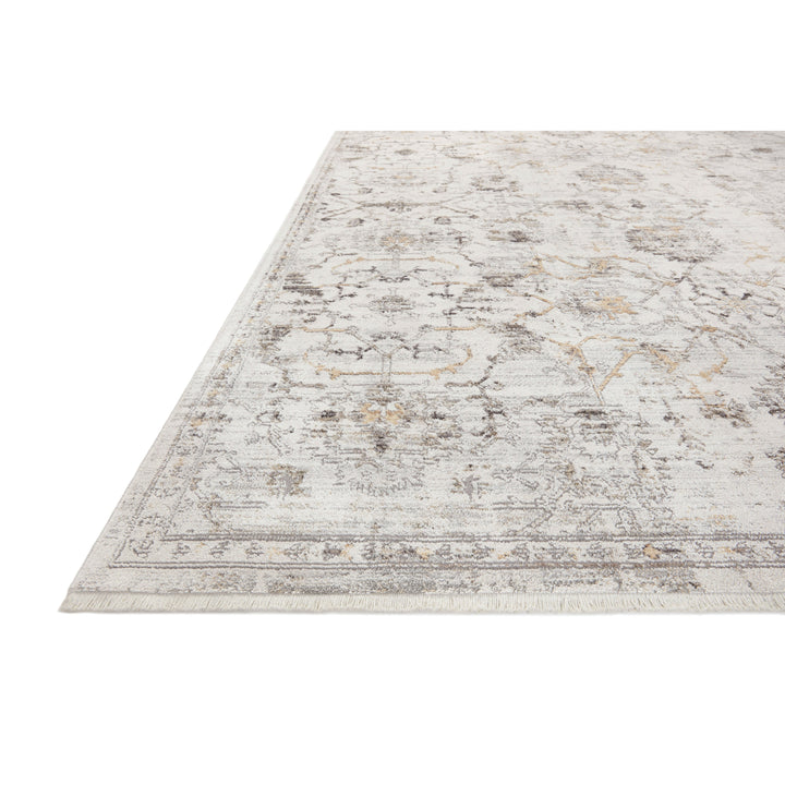 Loloi Bonney Ivory / Dove 18" x 18" Sample Rug