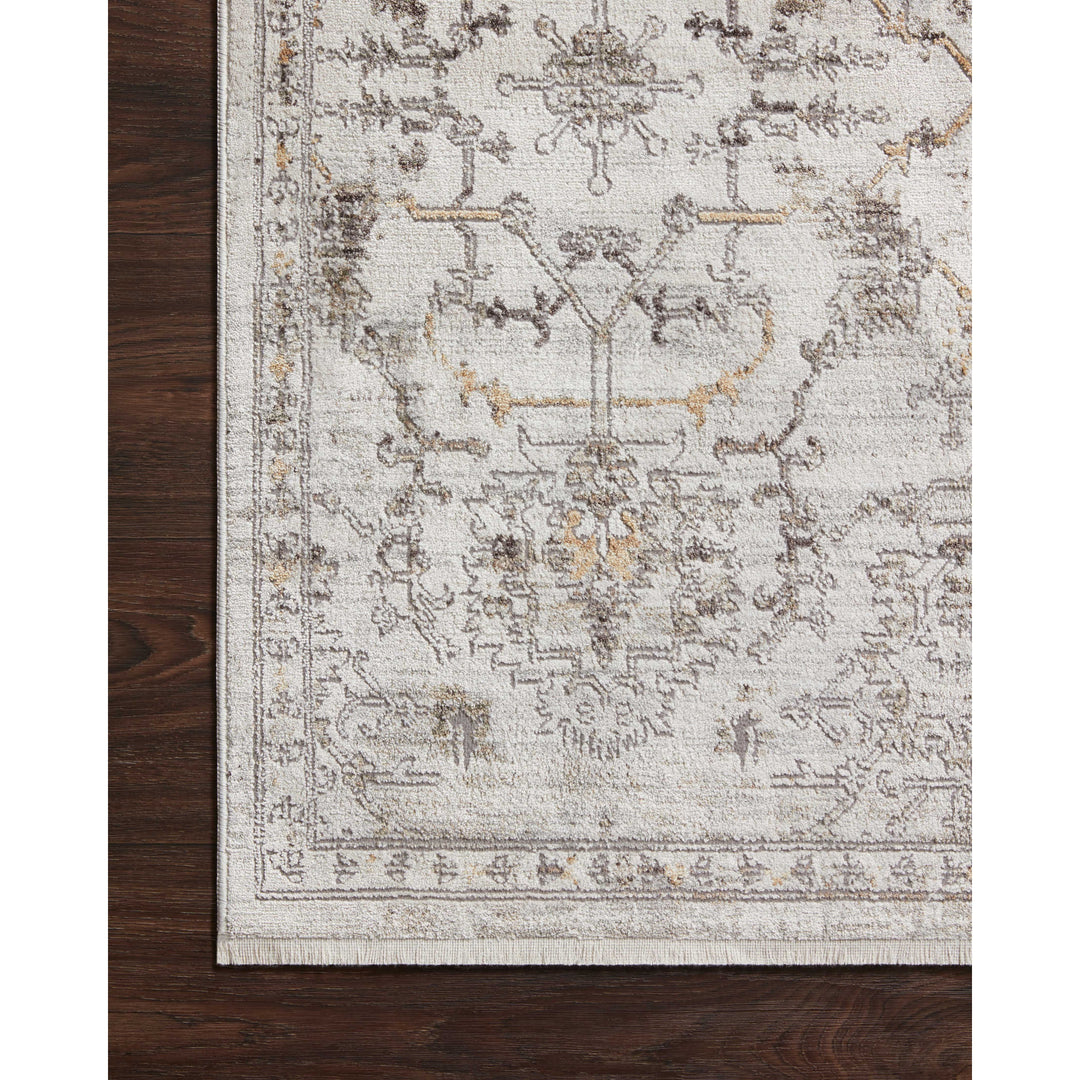 Loloi Bonney Ivory / Dove 18" x 18" Sample Rug