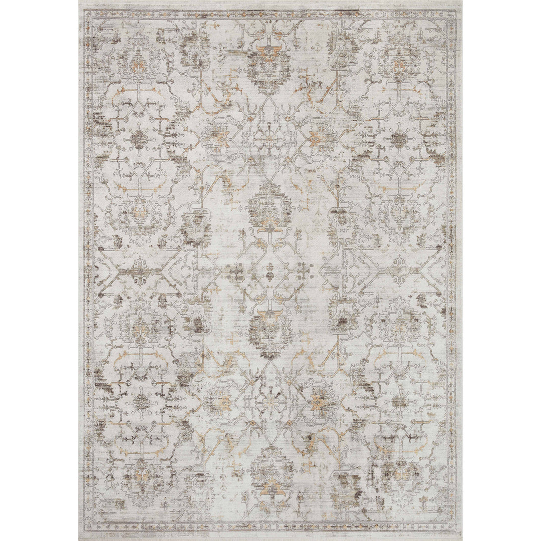 Loloi Bonney Ivory / Dove 5'-3" x 7'-6" Area Rug