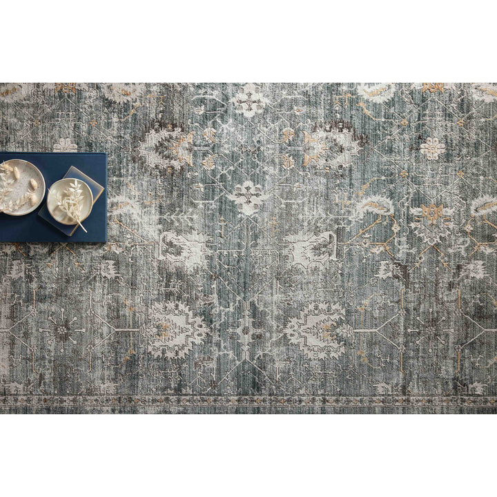 Loloi Bonney Lagoon / Ivory 18" x 18" Sample Rug