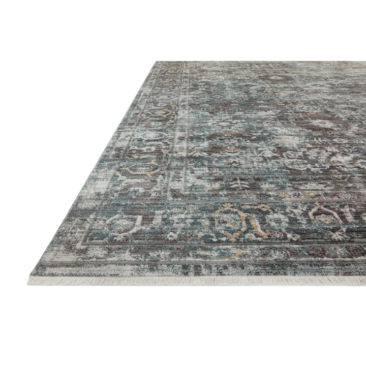 Loloi Bonney Slate / Teal 2'-7" x 10'-0" Runner Rug