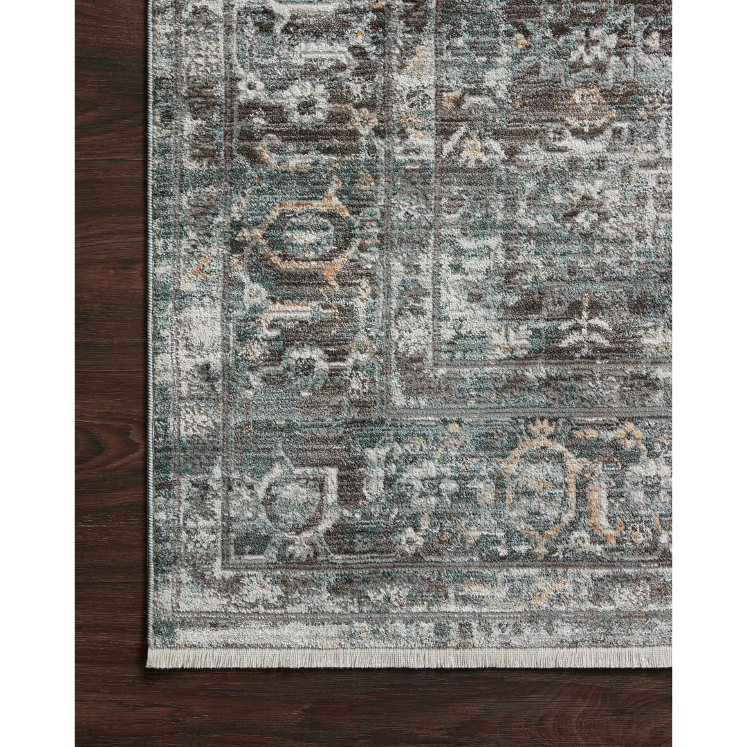 Loloi Bonney Slate / Teal 2'-7" x 10'-0" Runner Rug