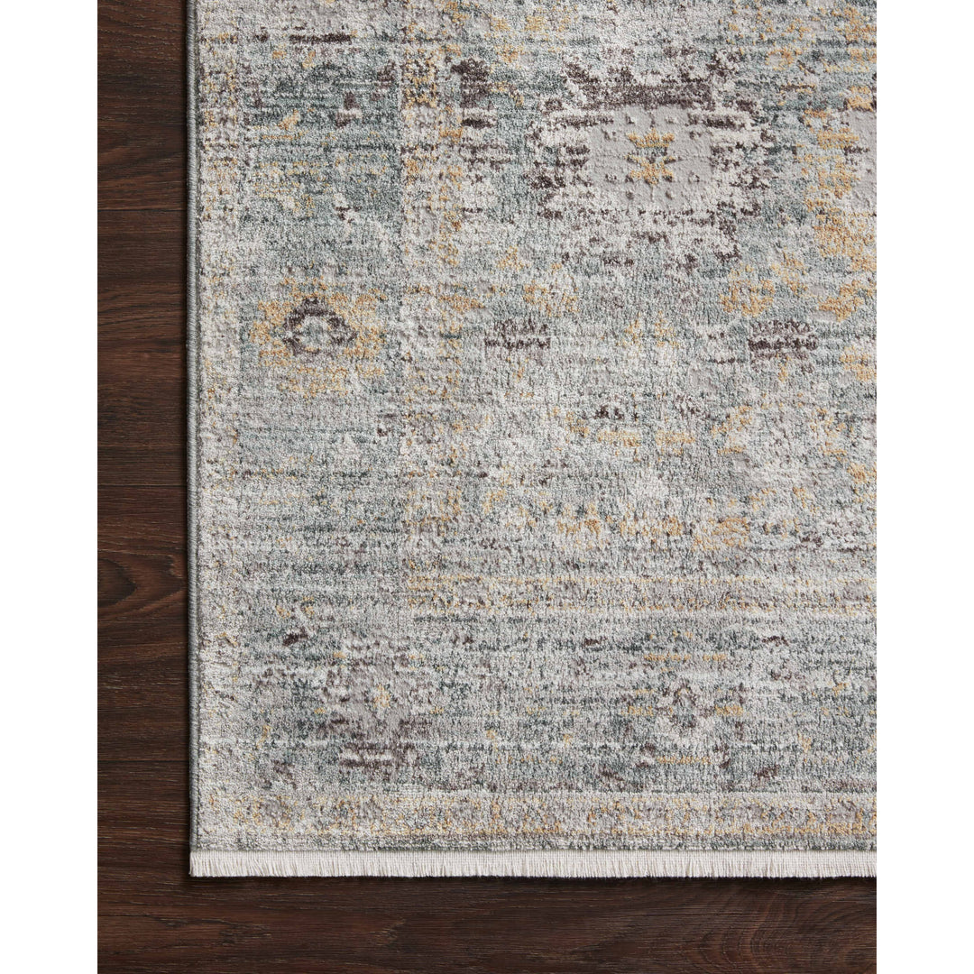 Loloi Bonney Teal / Gold 6'-7" x 9'-7" Area Rug