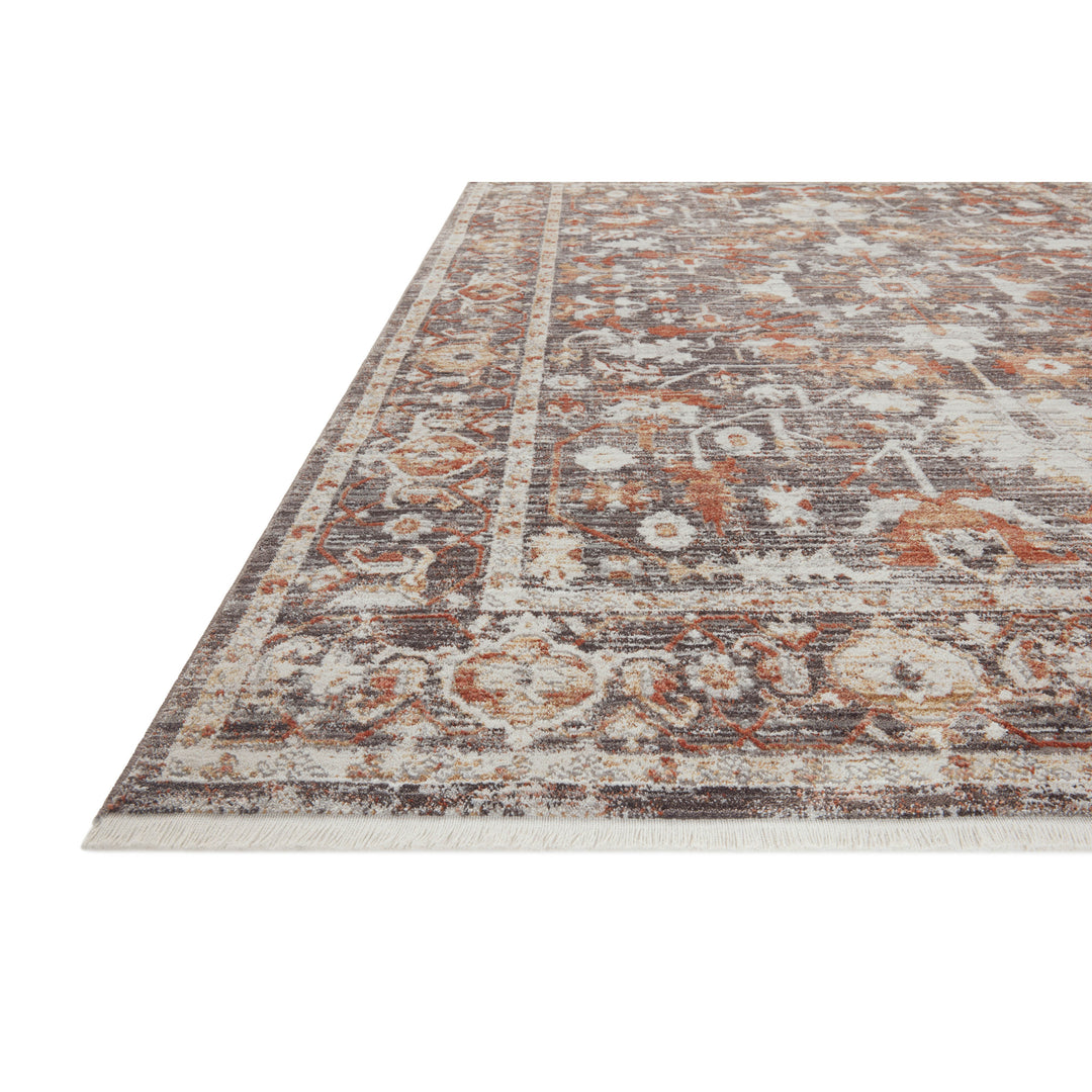 Loloi Bonney Charcoal / Spice 2'-7" x 10'-0" Runner Rug