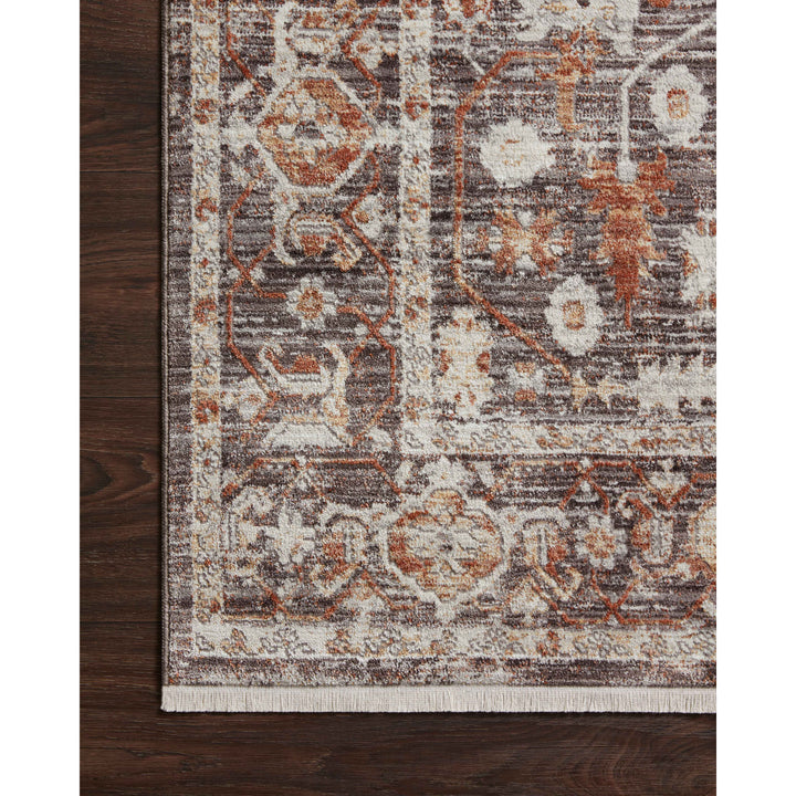 Loloi Bonney Charcoal / Spice 2'-7" x 10'-0" Runner Rug