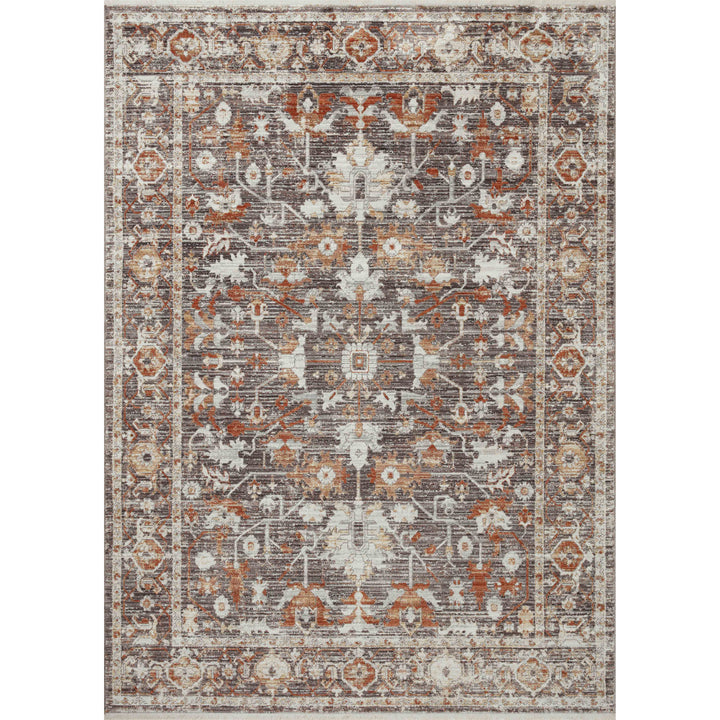 Loloi Bonney Charcoal / Spice 6'-7" x 9'-7" Area Rug