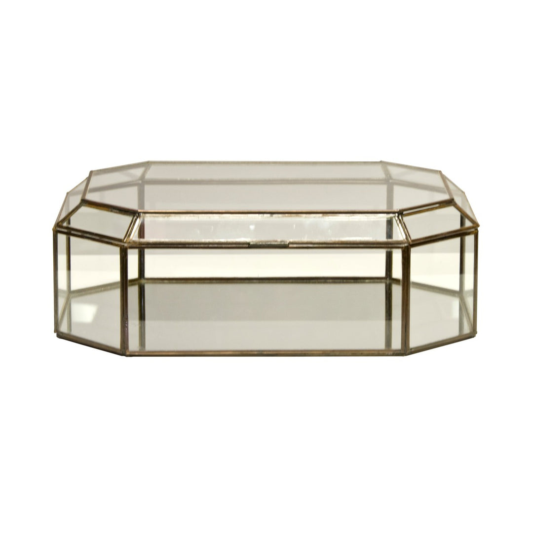 Box - Octagonal Clear Glass Bx