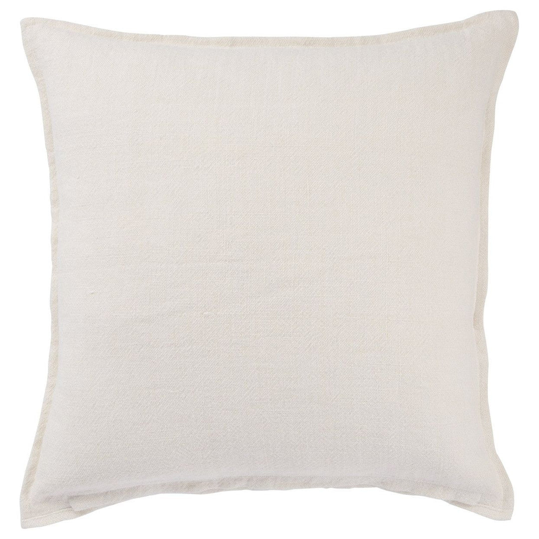 Jaipur Living Blanche Solid Ivory Poly Fill Pillow (22" Square)