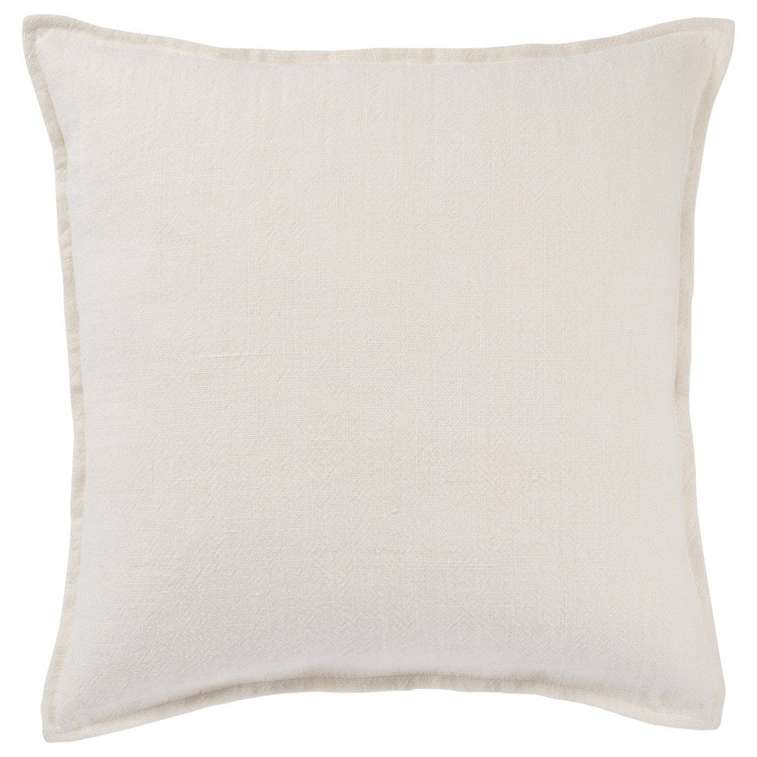 Jaipur Living Blanche Solid Ivory Poly Fill Pillow (22" Square)