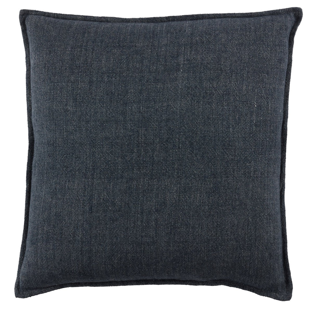 Jaipur Living Blanche Solid Dark Blue Poly Fill Pillow (20" Square)