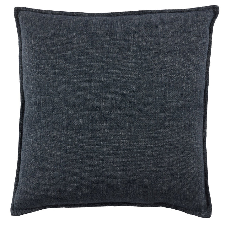 Jaipur Living Blanche Solid Dark Blue Poly Fill Pillow (20" Square)