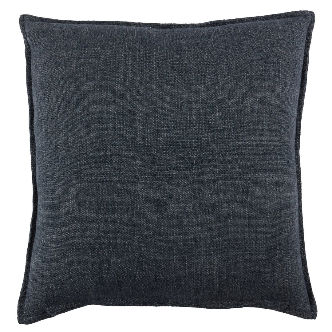 Jaipur Living Blanche Solid Dark Blue Poly Fill Pillow (20" Square)