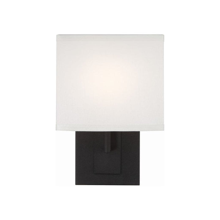 Brent 1 Light Sconce-Crystorama Lighting Company-CRYSTO-BRE-A3632-BF-Wall LightingBlack Forged-2-France and Son