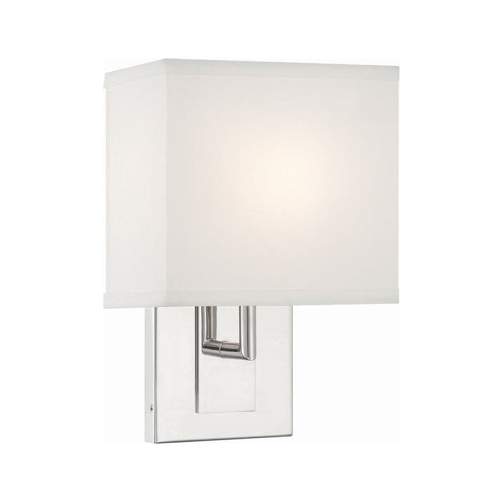 Brent 1 Light Sconce-Crystorama Lighting Company-CRYSTO-BRE-A3632-PN-Wall LightingPolished Nickel-4-France and Son