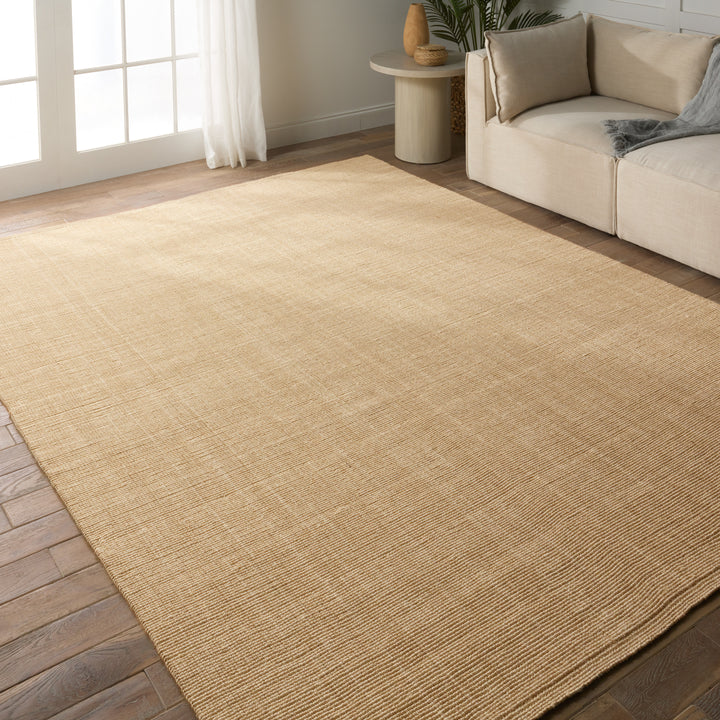 Jaipur Living Alyster Natural Solid Beige Area Rug (9'X12')