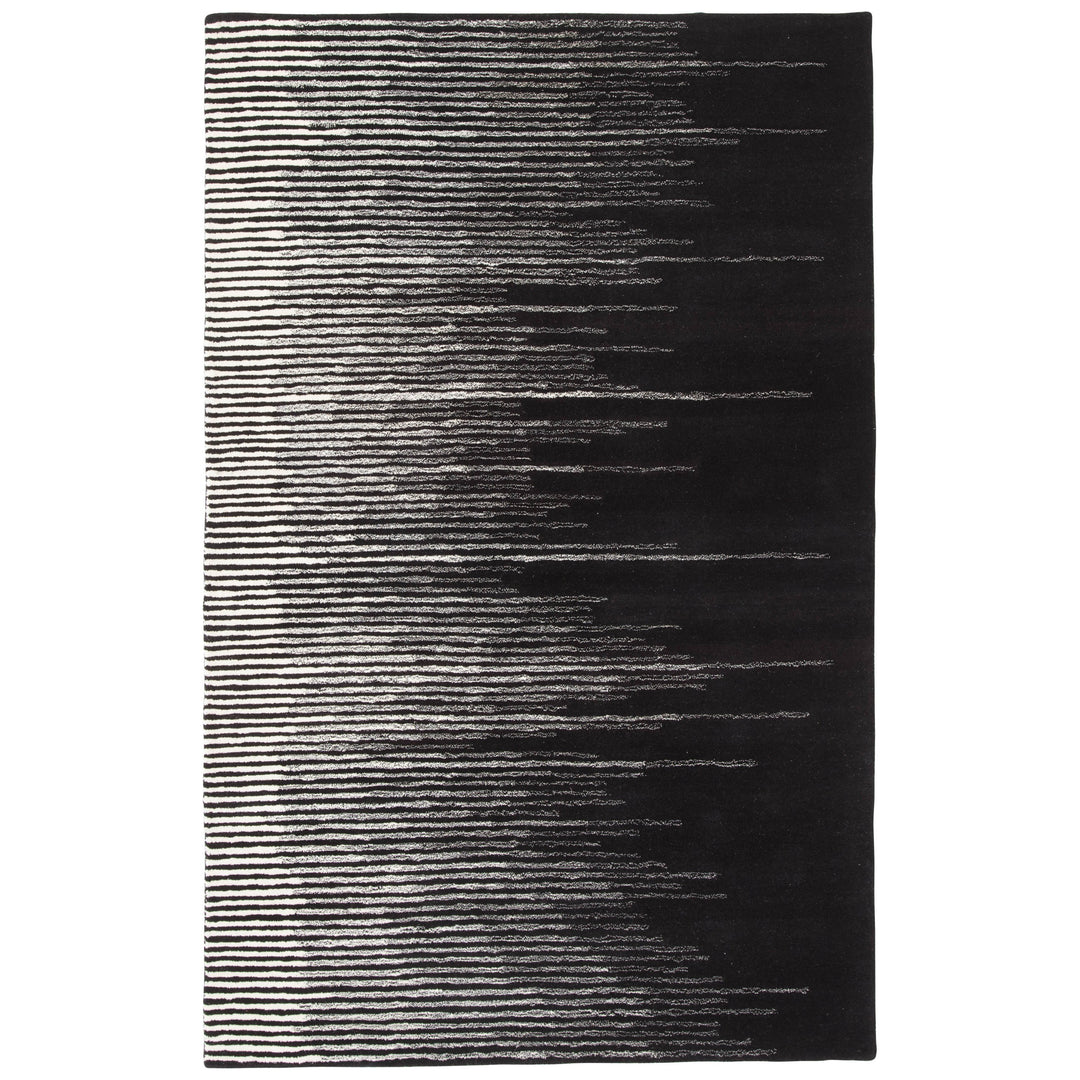 Jaipur Living Tabo Handmade Striped Black/ Cream Area Rug (5'X8')