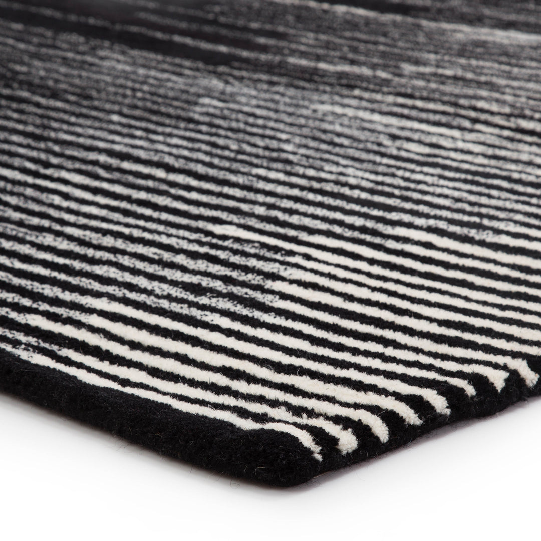 Jaipur Living Tabo Handmade Striped Black/ Cream Area Rug (5'X8')