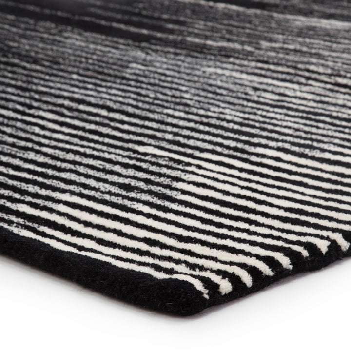 Jaipur Living Tabo Handmade Striped Black/ Cream Area Rug (2'X3')