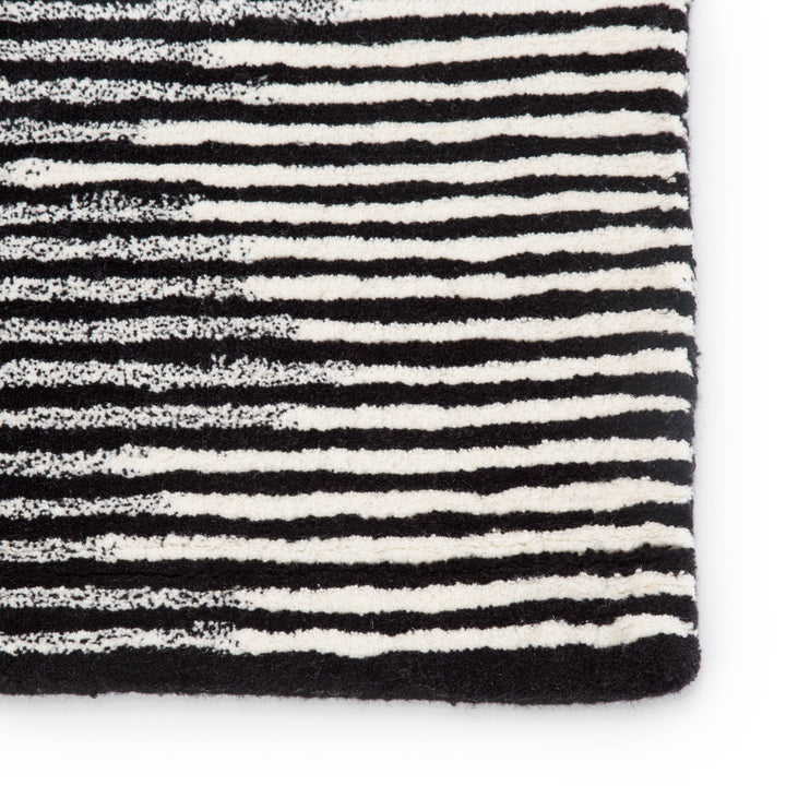 Jaipur Living Tabo Handmade Striped Black/ Cream Area Rug (5'X8')