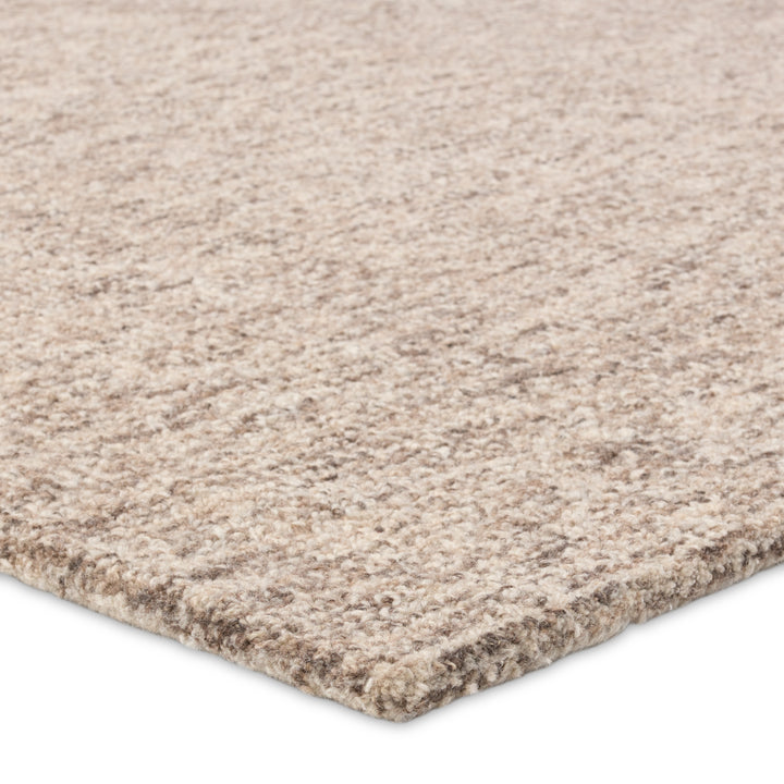 Jaipur Living Oland Handmade Solid White/ Brown Area Rug (5'X8')