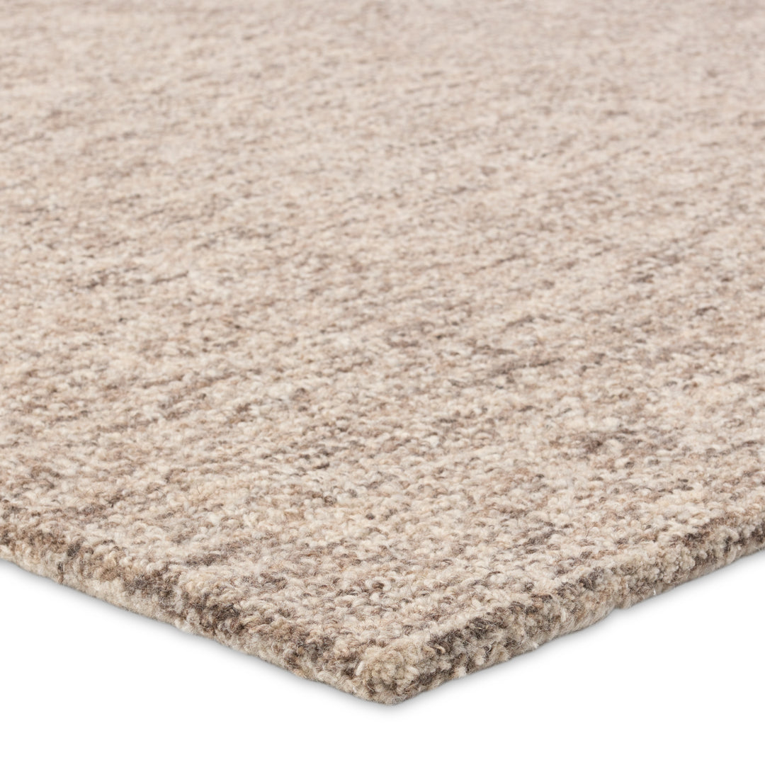 Jaipur Living Oland Handmade Solid White/ Brown Area Rug (9'X12')