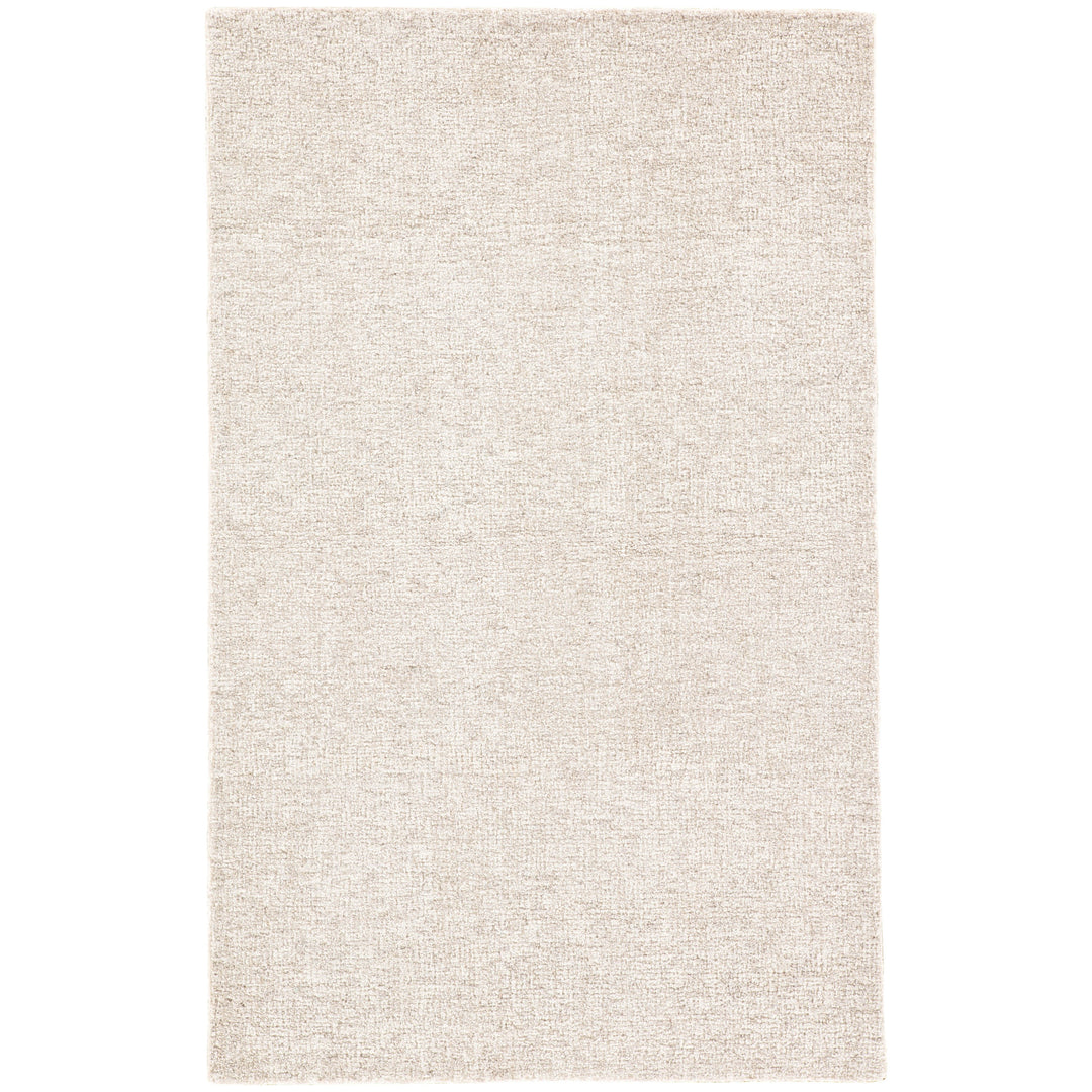 Jaipur Living Oland Handmade Solid Ivory/ Gray Area Rug (9'6"X13'6")