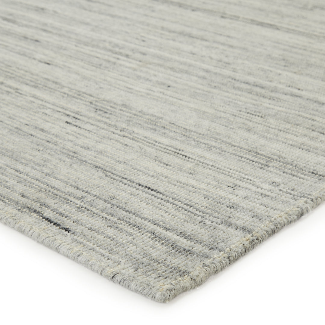 Everen Handmade Indoor/ Outdoor Solid Gray/ Ivory Area Rug (6'X9')