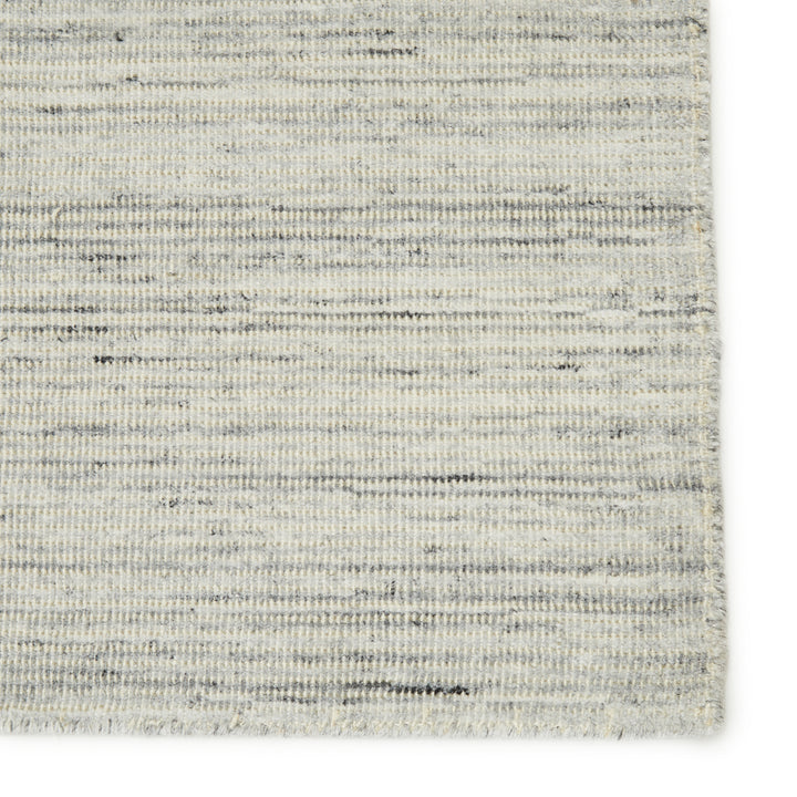 Everen Handmade Indoor/ Outdoor Solid Gray/ Ivory Area Rug (2'X3')