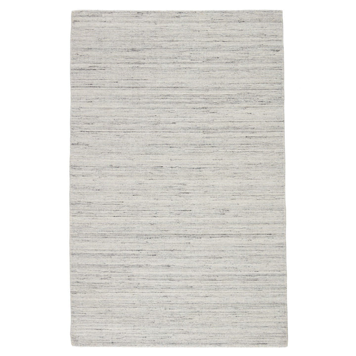 Jaipur Living Danan Handmade Indoor/ Outdoor Solid Gray/ Ivory Area Rug (5'X8')