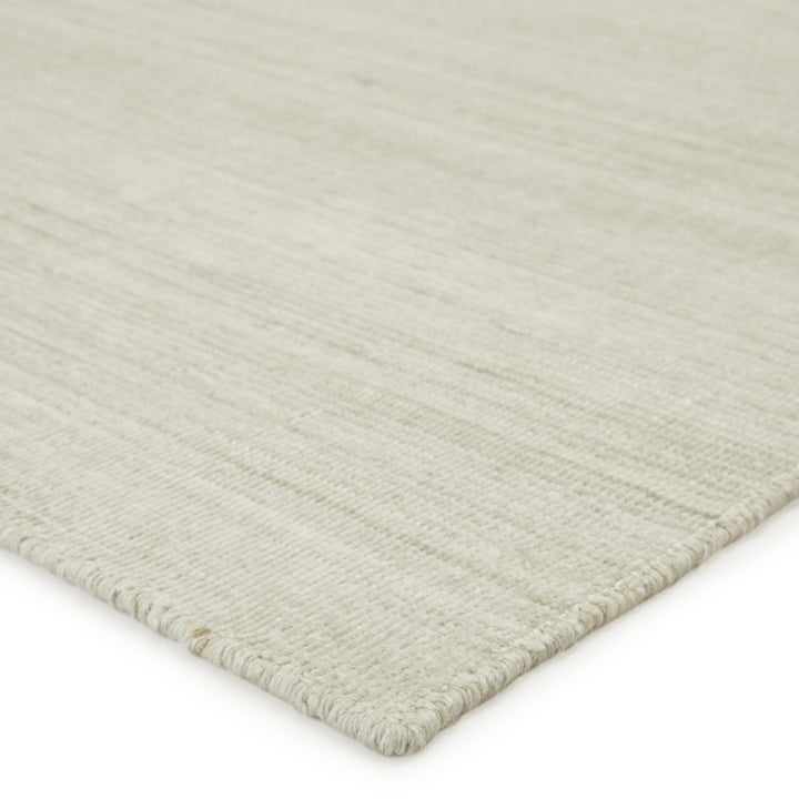 Everen Handmade Indoor/ Outdoor Solid Ivory/ Light Gray Area Rug (6'X9')