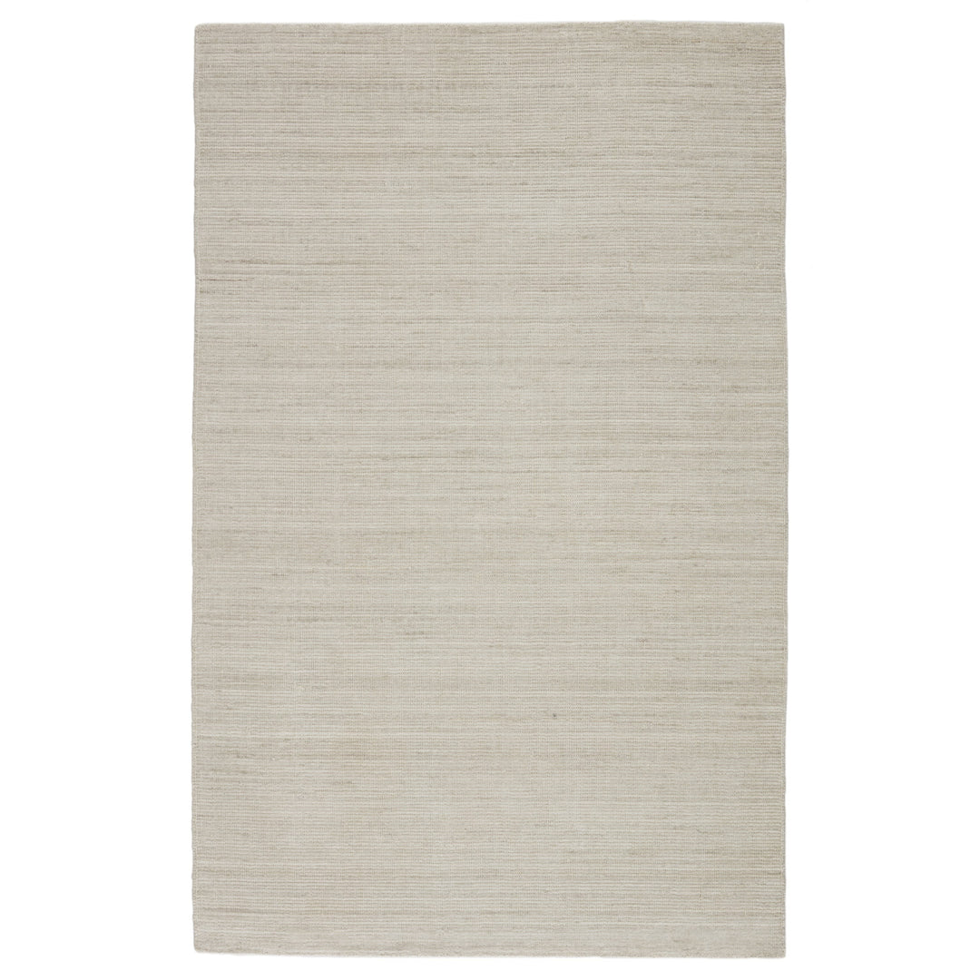 Jaipur Living Danan Handmade Indoor/ Outdoor Solid Ivory/ Light Gray Area Rug (12'X15')