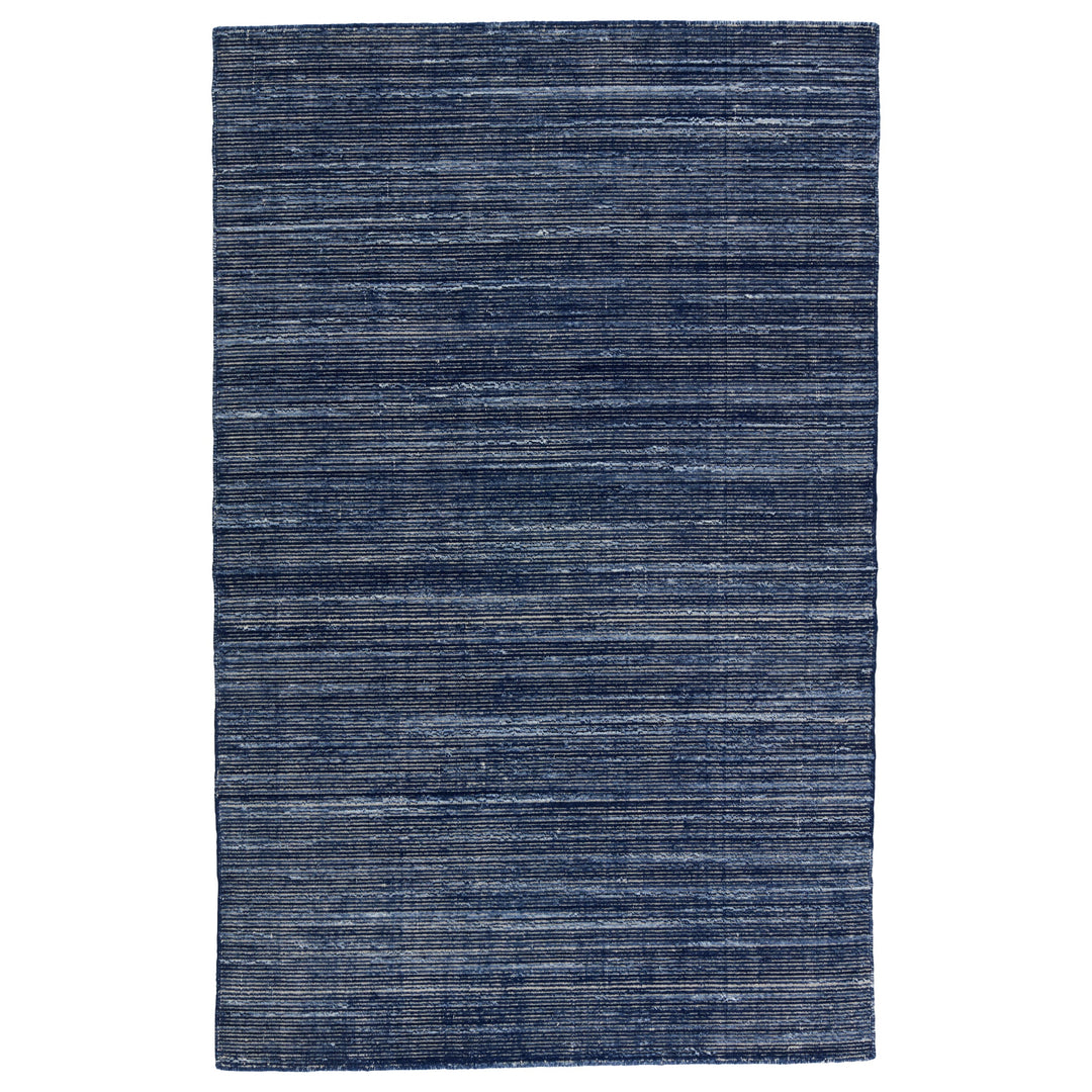 Jaipur Living Danan Indoor/ Outdoor Solid Navy/ Cream Area Rug (4'X6')