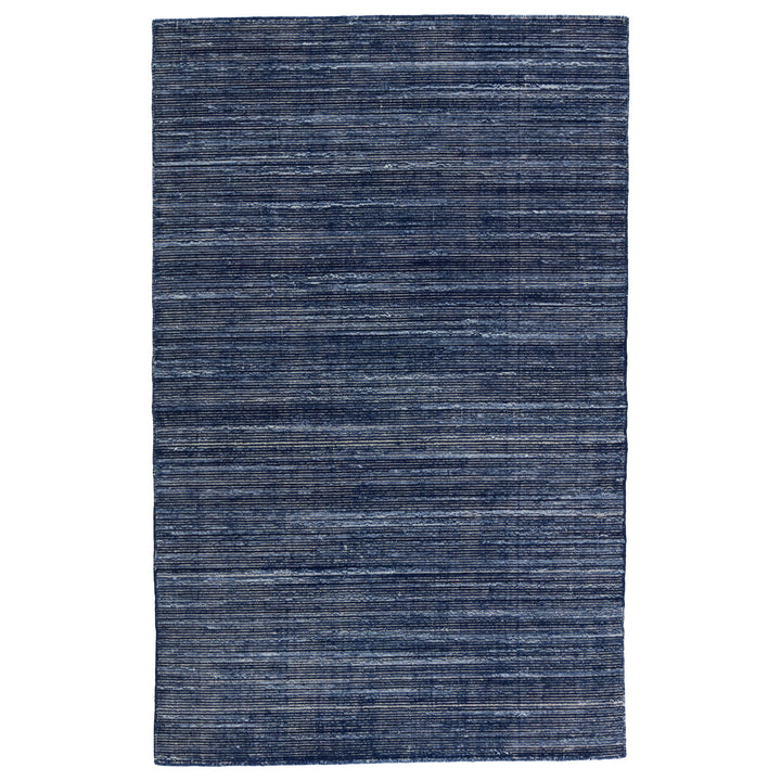 Jaipur Living Danan Indoor/ Outdoor Solid Navy/ Cream Area Rug (4'X6')