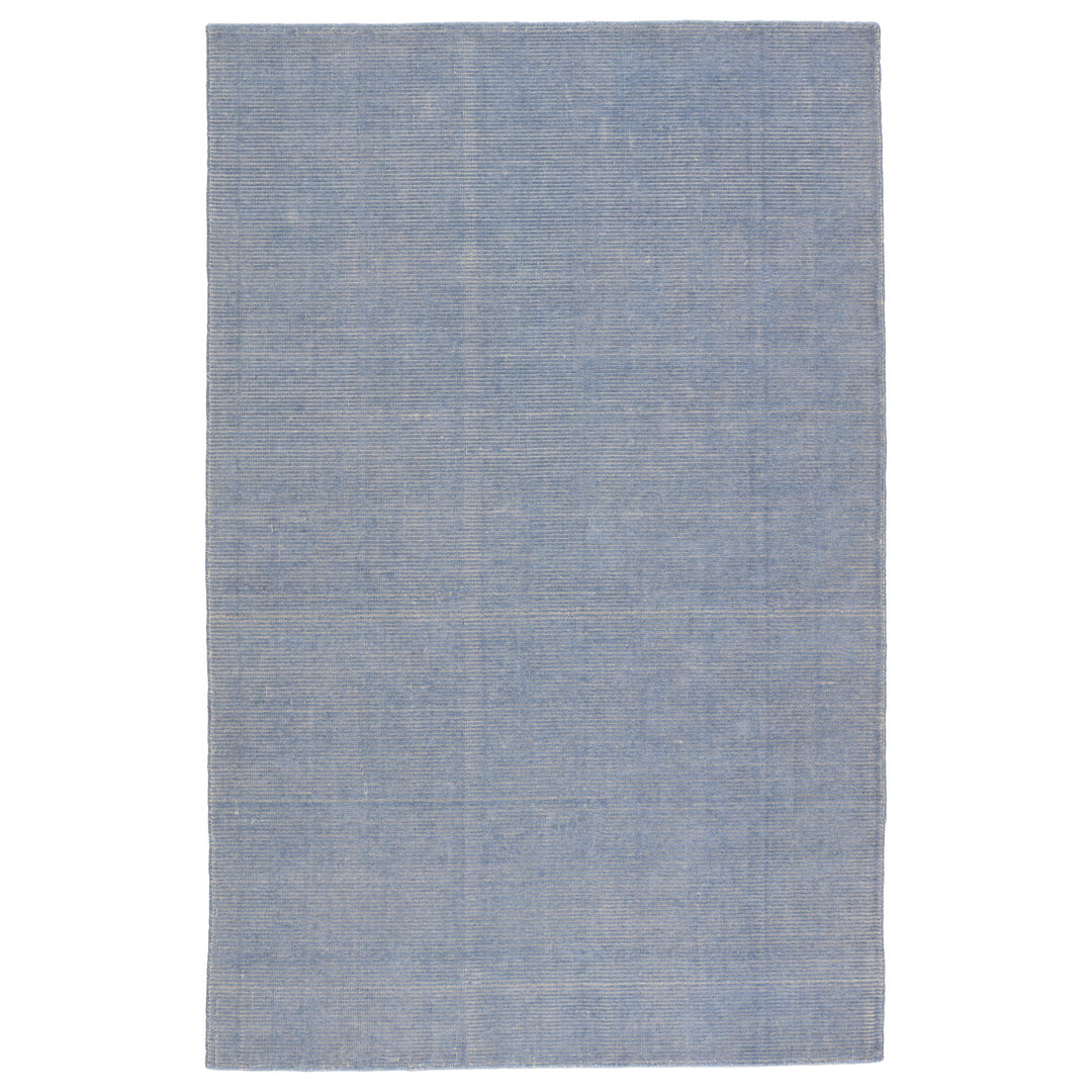 Jaipur Living Danan Indoor/ Outdoor Solid Light Blue/ Cream Area Rug (8'X10')