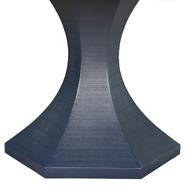 Bryce Round Dining Table With Hexagonal Tapered Base