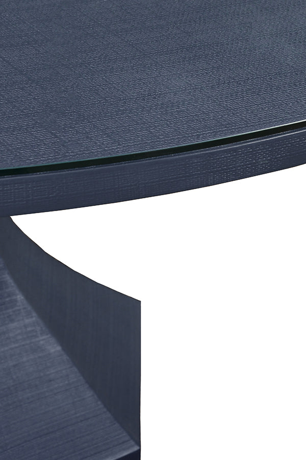 Bryce Round Dining Table With Hexagonal Tapered Base