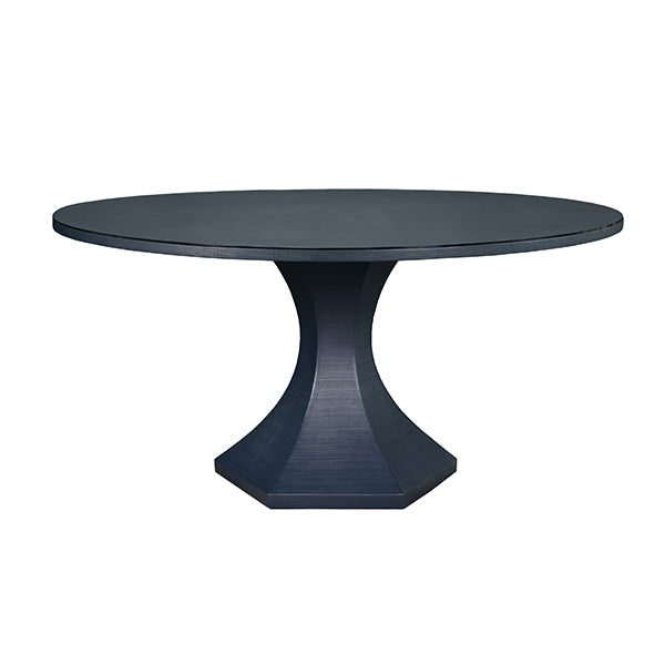 Bryce Round Dining Table With Hexagonal Tapered Base