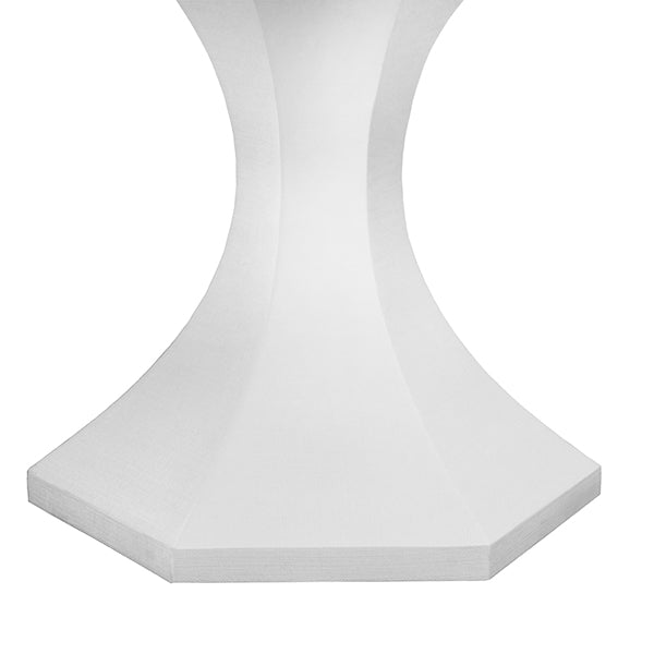 Bryce Round Dining Table With Hexagonal Tapered Base