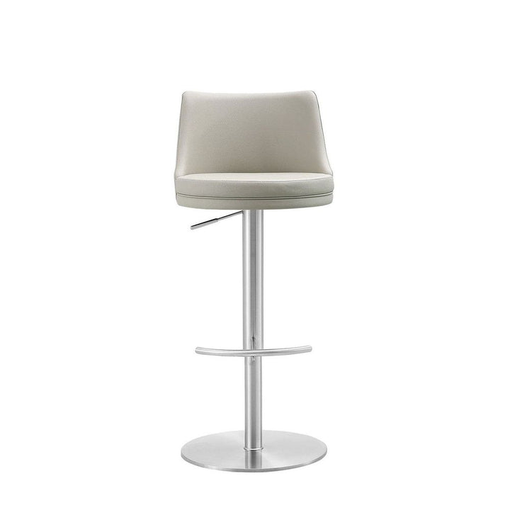 Carter Barstool.-Whiteline Modern Living-WHITELINE-BS1715P-SLV/LGRY-Bar Stools-2-France and Son
