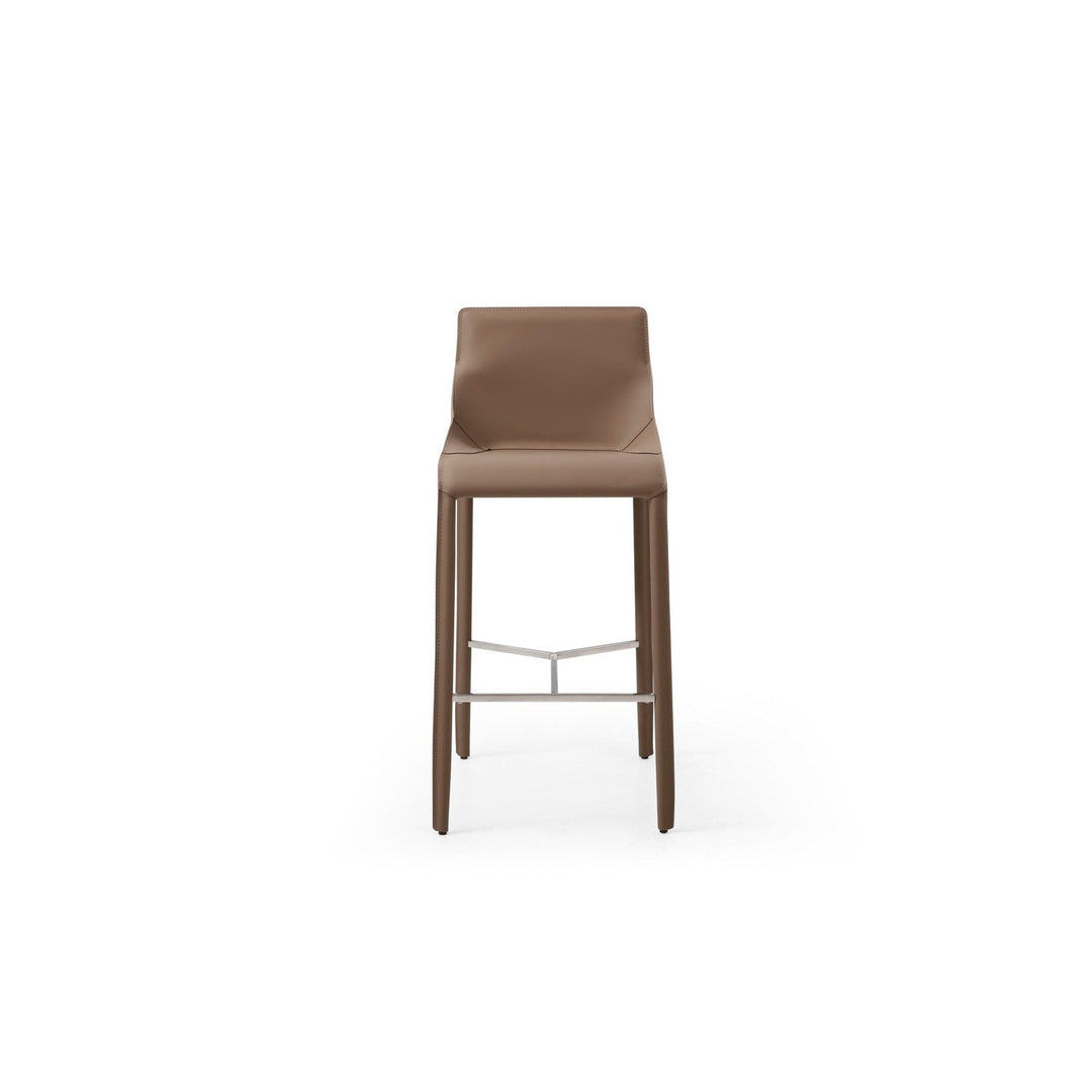 Emory Barstool-Whiteline Modern Living-WHITELINE-BS1881P-GRY-Bar Stools-2-France and Son