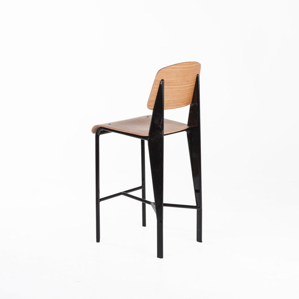 Jean Standard Counter Stool - Black/Oak-France & Son-BS595ABLK-Bar Stools-4-France and Son