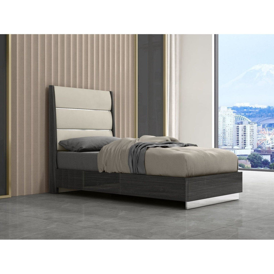 Pino Bed-Whiteline Modern Living-WHITELINE-BK1752-DGRY/LGRY-BedsKing-4-France and Son