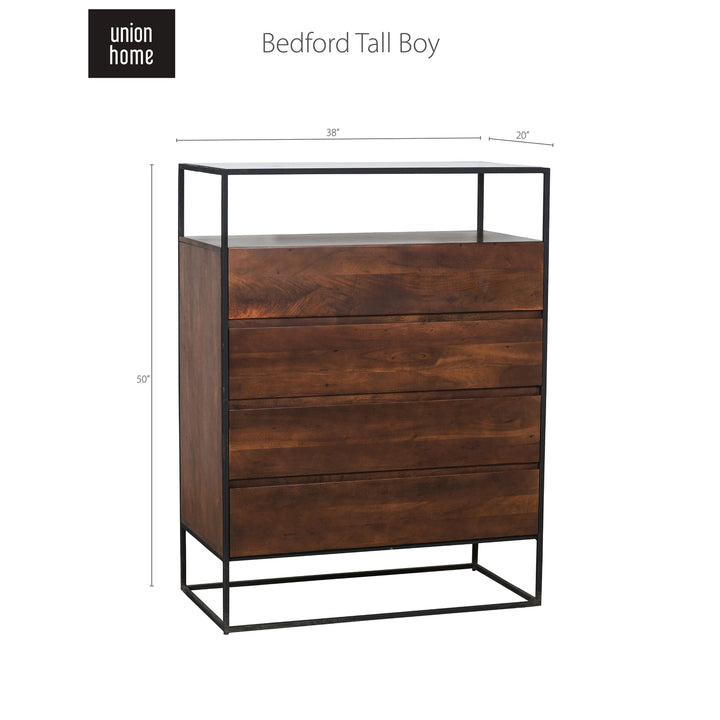 BedFord Tall Boy-Union Home Furniture-UNION-BDM00040-Dressers-6-France and Son