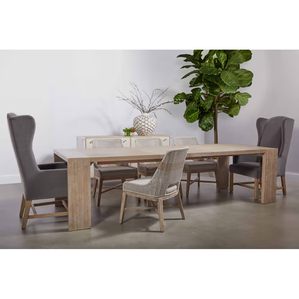Additional view of Bennett Arm Chair in charcoal gray and dark gray, featuring light natural wood finish and fixed arms.
