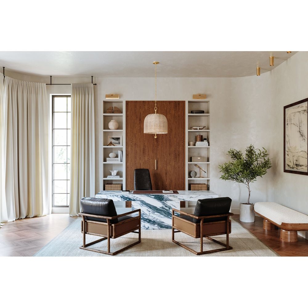 Berg Flush Mount - Patina Brass